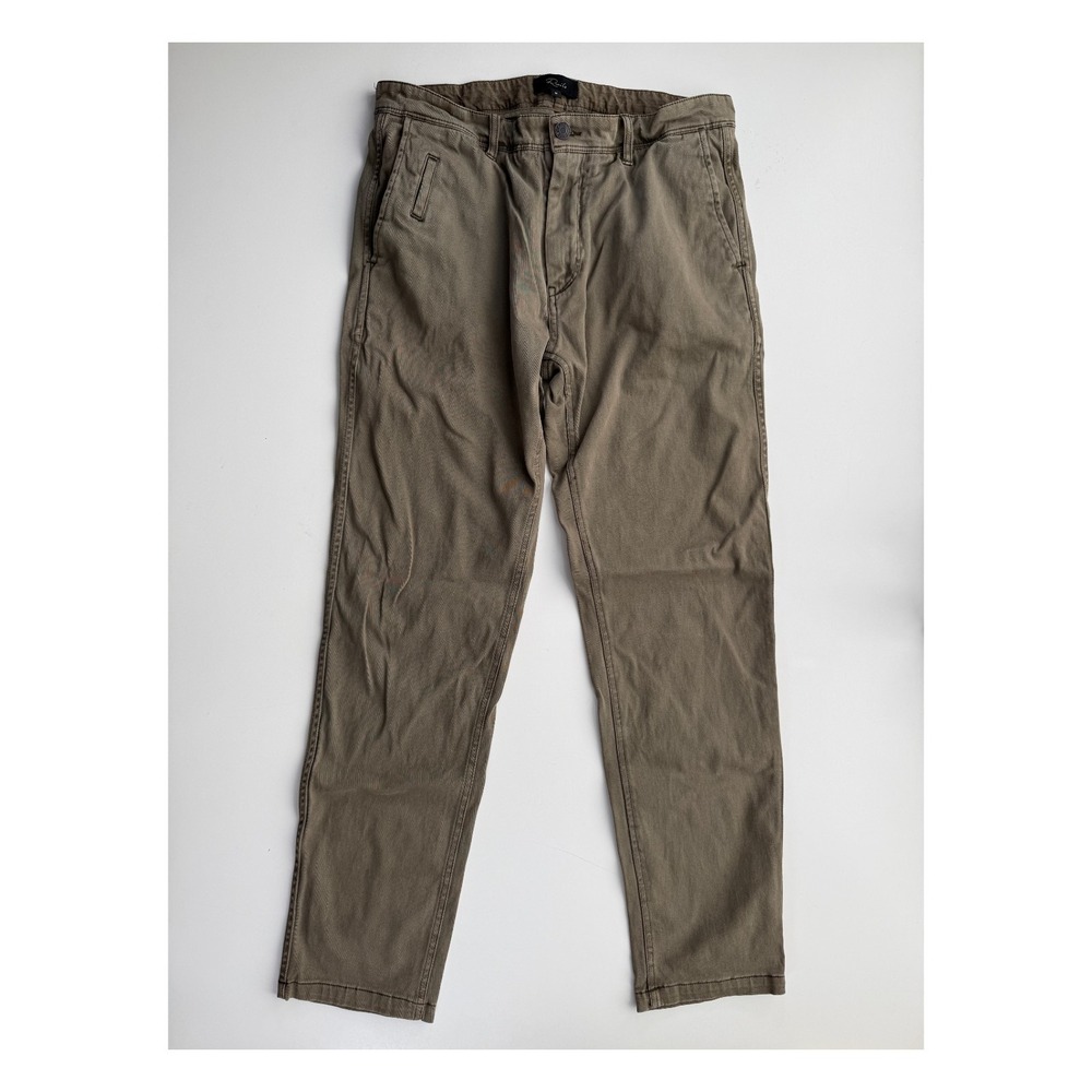 RAILS Thomas Chino Pant Mens 30 Faded‎ Olive Green Cotton Twill Comfort